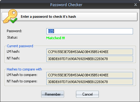 Windows password checker