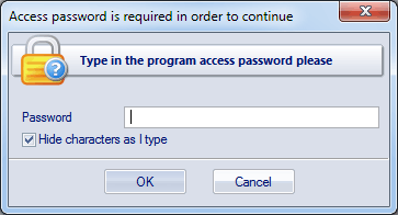 Password prompt dialog